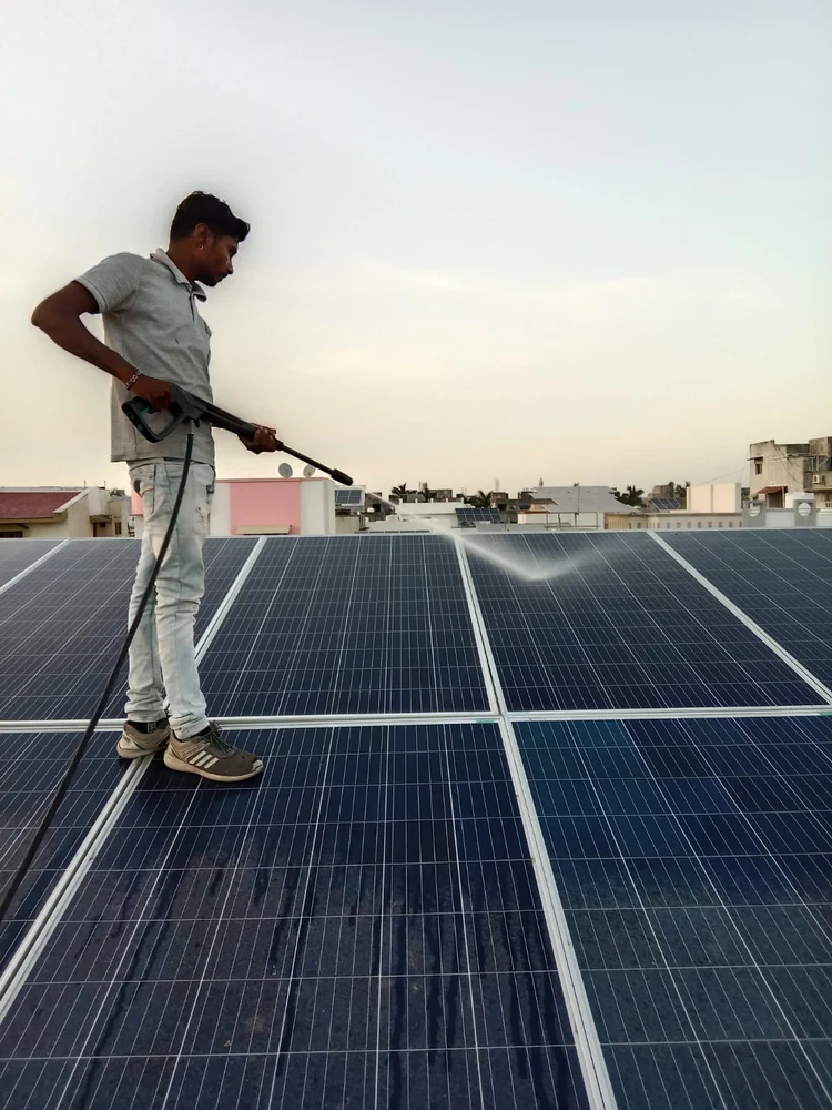 Solar Panel Rooftop Cleaning and Maintenance Services in Chennai